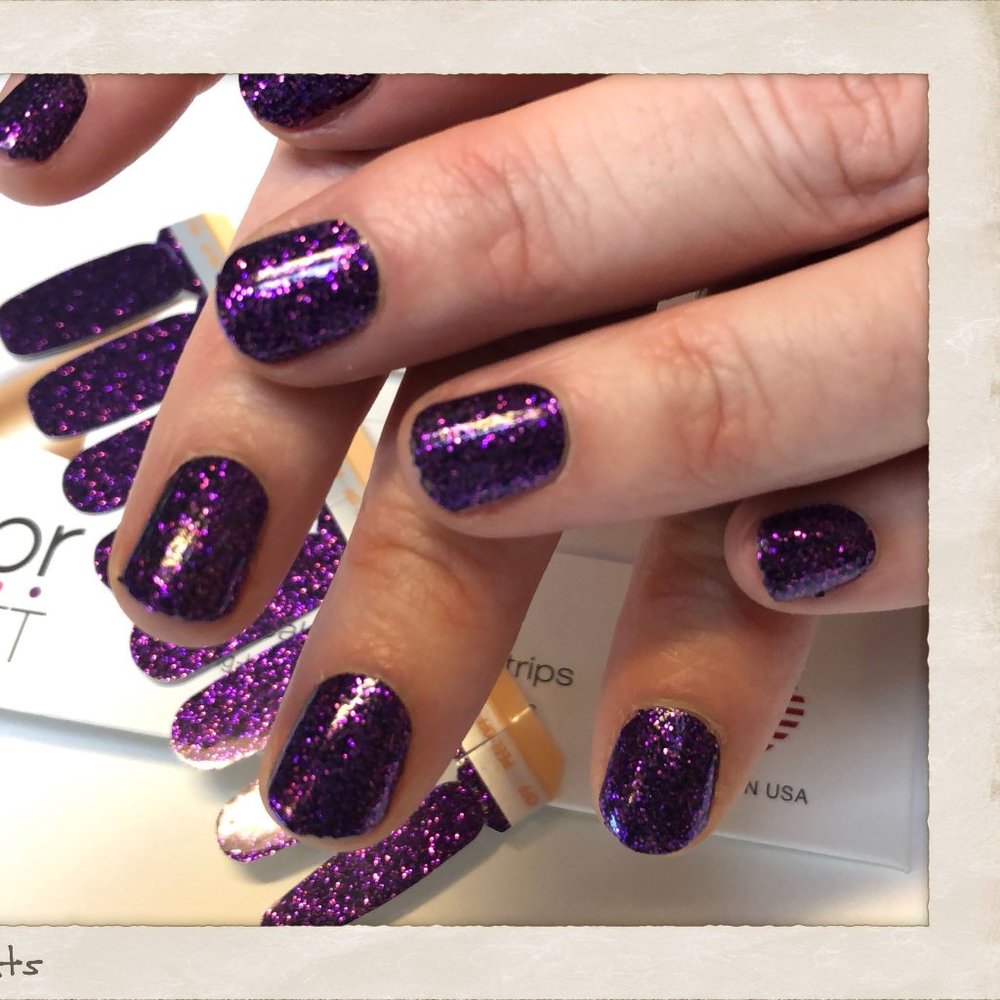 Color Street - Ibiza Nights / dark purple glitter